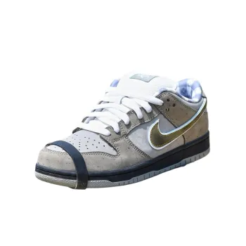 CONCEPTS x Nike SB Dunk Low Cushioning Wear Resistant Low Top Skateboard Shoes Men's Gray Green