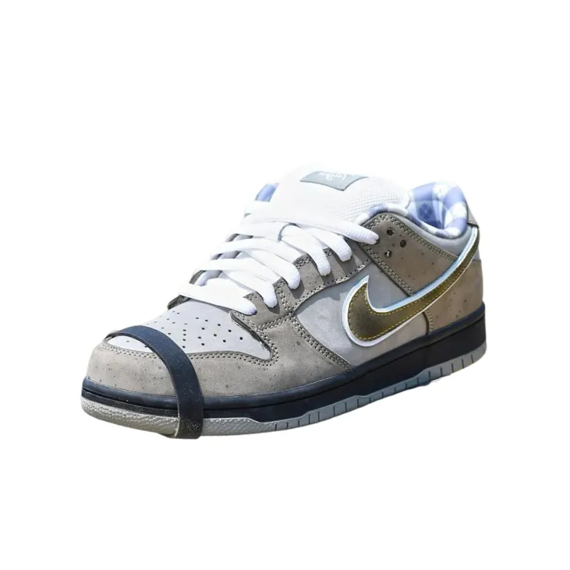 CONCEPTS x Nike SB Dunk Low Cushioning Wear Resistant Low Top Skateboard Shoes Men's Gray Green-0