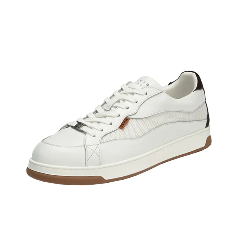 DAVID NAMAN Low Top Skateboard Shoes Men's White-2