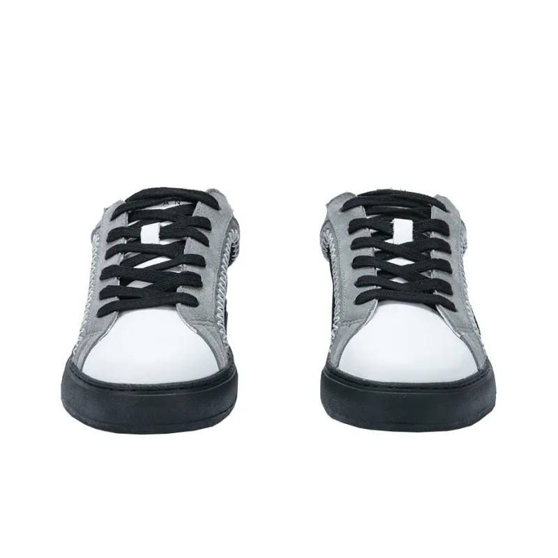DAVID NAMAN Low Top Skateboard Shoes Men's Black-5