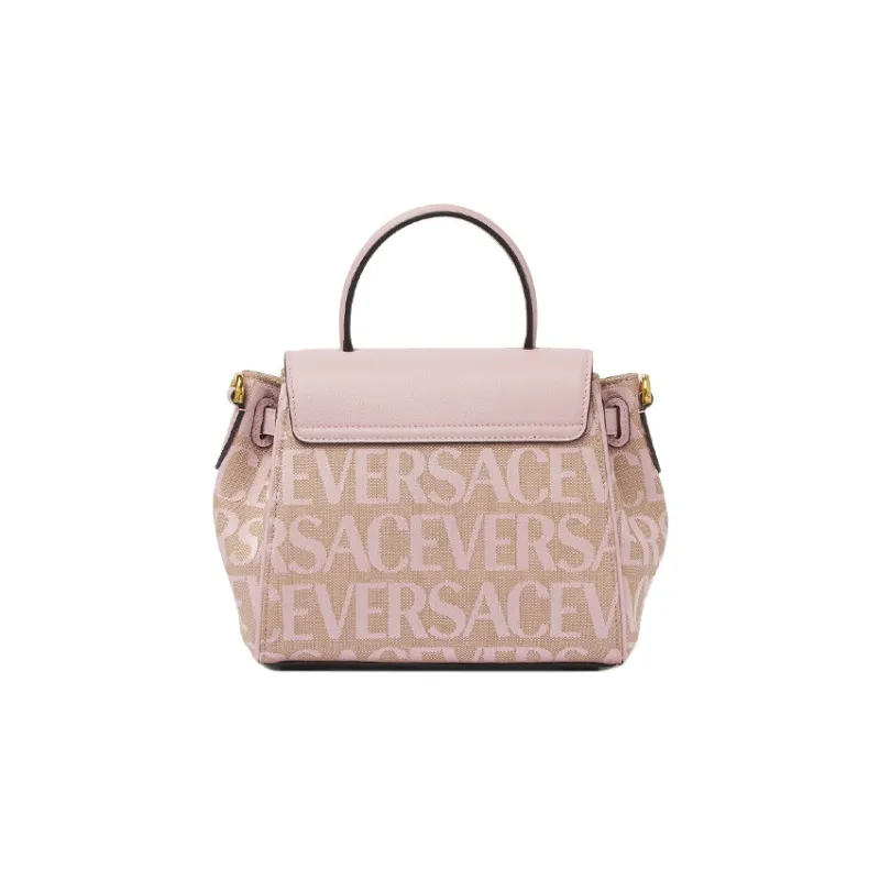 VERSACE La Medusa Cow Leather Shoulder Bag Crossbody Bag Handbag Small Size Women's Pink-2