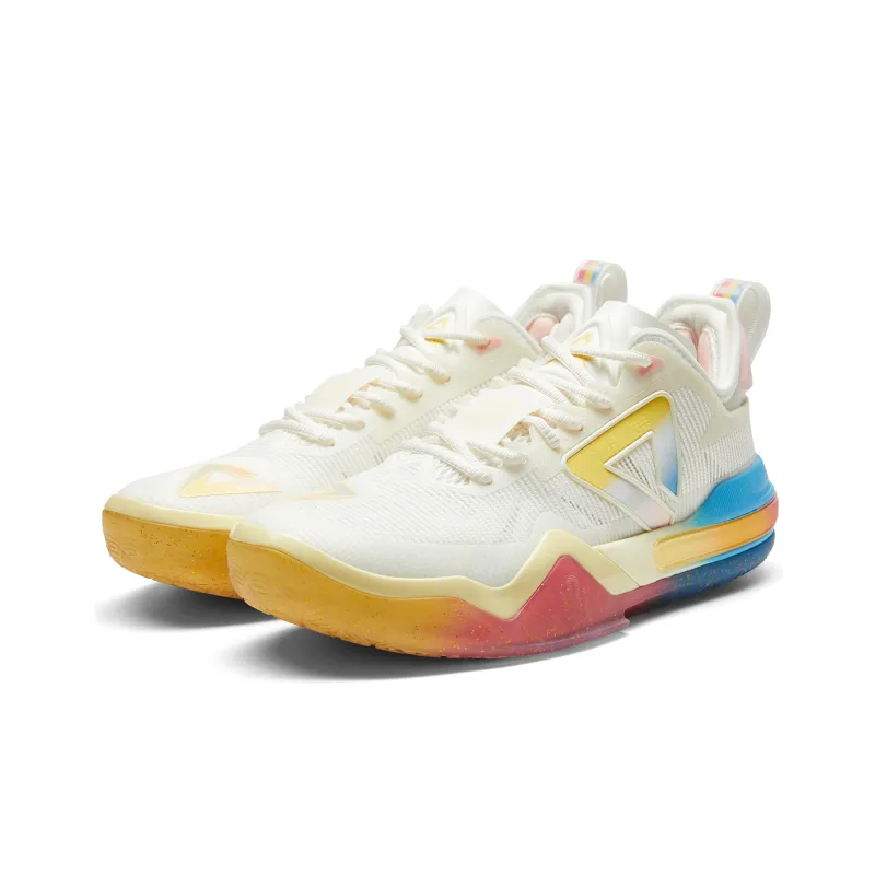 PEAK Andrew Wiggins AW1 Taichi Cushioning Breathable Low Top Basketball Shoes Men's Yellow-2
