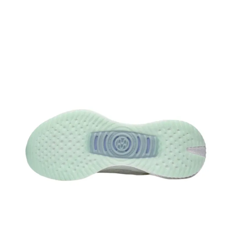 LiNing Jueying 2 Essential Cushioned Slip-Resistant Low-Top GCU LOC Technology Running Shoes Women's White Blue-4