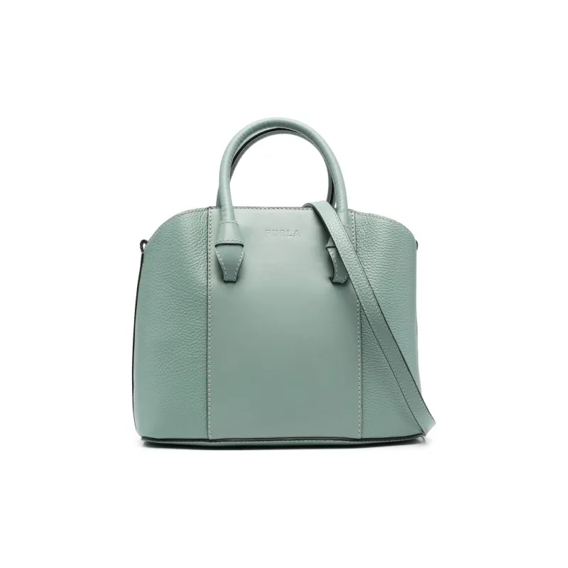 Furla Miastella Calfskin Tote Bag Shopping Bag Handbag Medium Size Women's Sage Green-0