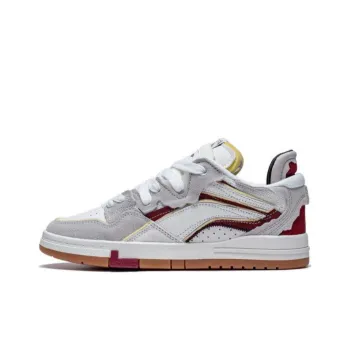 LiNing Wave Pro Slip Resistant Low Top Skateboard Shoes Men's Gray White