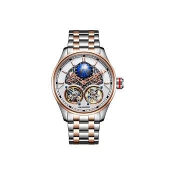 HANBORO Star Collection Automatic Mechanical Movement Watch Men's Watches Cut Out Dial HBR88821G MBM