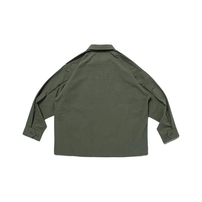 WTAPS Denim Jackets Unisex Army Green-1