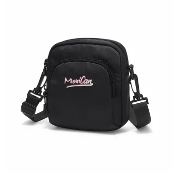 MEXICAN Fabric Shoulder Bag Crossbody Bag Regular Unisex Black