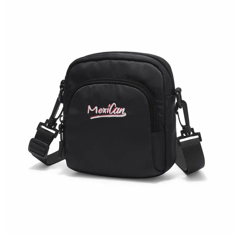 MEXICAN Fabric Shoulder Bag, Crossbody Bag Regular Unisex Black-0