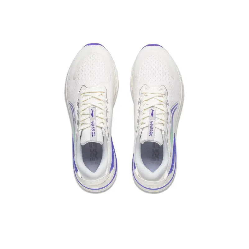 LiNing YueYing 3.0 Cushioning Wear Resistant Low Top Casual Running Shoes Men's White-3