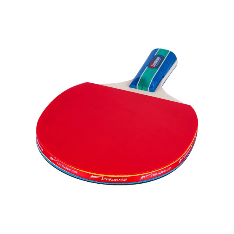 LENWAVE Ping Pong Paddles Unisex All Wood Red-5