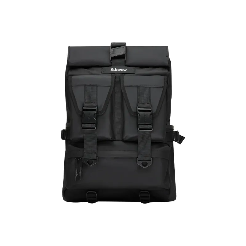 Subcrew Polyester Backpack Unisex Black-0