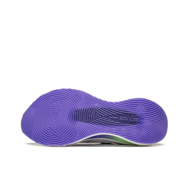 LiNing Jueying 2 Slip-Resistant Low-Top GCU A-GRIP PRO Running Shoes Unisex White Cyan Purple-4