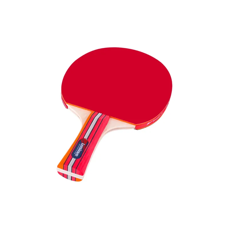 LENWAVE Ping Pong Paddles Unisex All Wood Red/Black Double Racket LW 0327-1