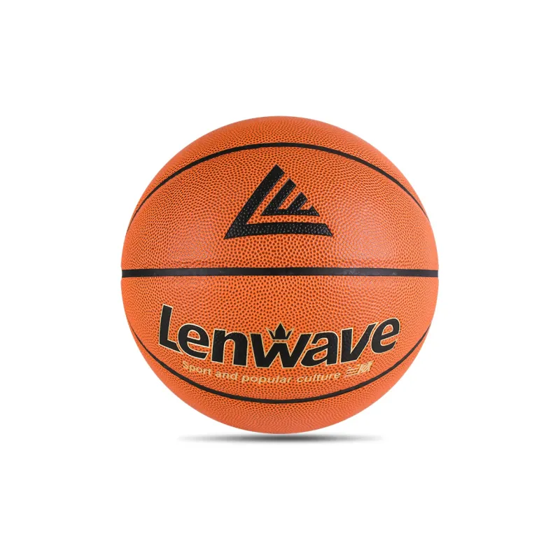 LENWAVE Microfiber Leather Basketball Brown Size 7 Training Match Unisex-1