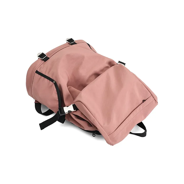 MYEDITION 19L Drawstring Bag Backpack Outdoor Bag Nylon Pastel Pink Unisex-3