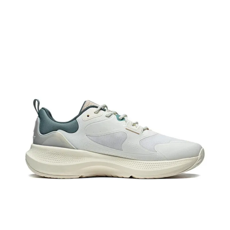 LiNing SOFT GO Shock Absorbers Slip Resistant, Abrasion Resistant, Breathable Low Top Casual Shoes Men's White-1