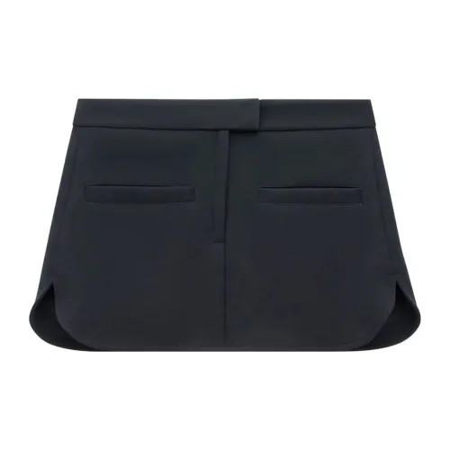 Courrèges Curved Hem Twill Mini Skirt