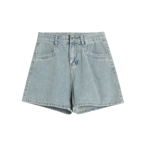 WOWI Denim Shorts Women's Light Blue