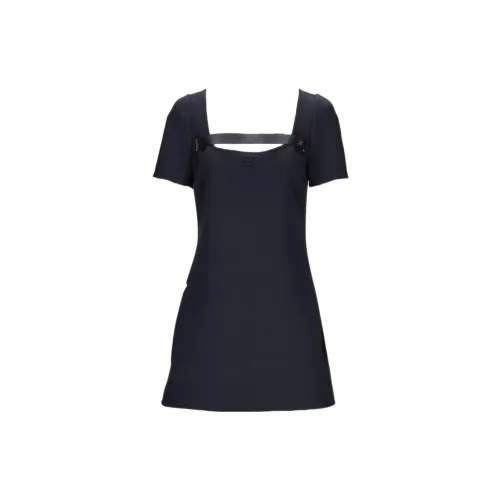 COURREGES Short-Sleeved Dresses Women's Black