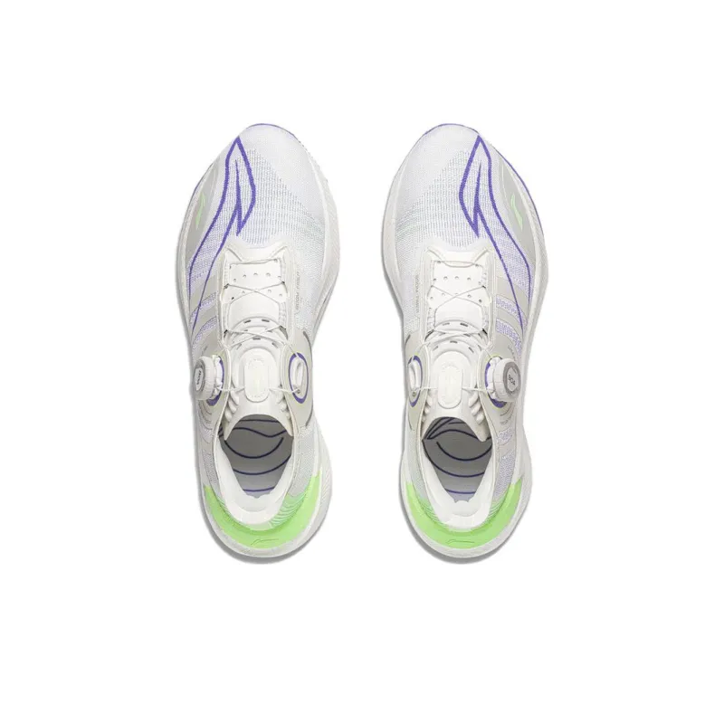 LiNing Jueying 2 Slip-Resistant Low-Top GCU A-GRIP PRO Running Shoes Unisex White Cyan Purple-3