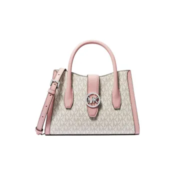 MICHAEL KORS Gabby Polyester Handbags Shoulder Bag Crossbody Bag Small Size Women's Gray & Pink