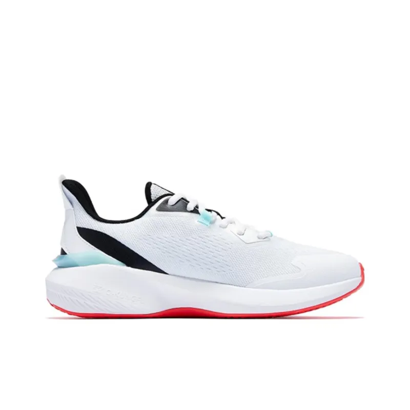 QIAODAN Cushioning Low Top Running Shoes Men's White-1
