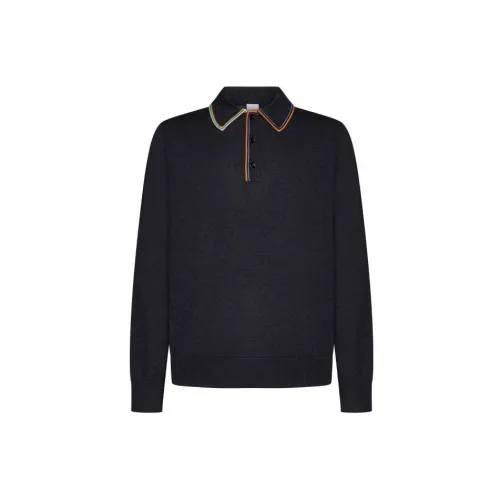 Paul Smith Signature stripe Long sleeved Polo Shirt