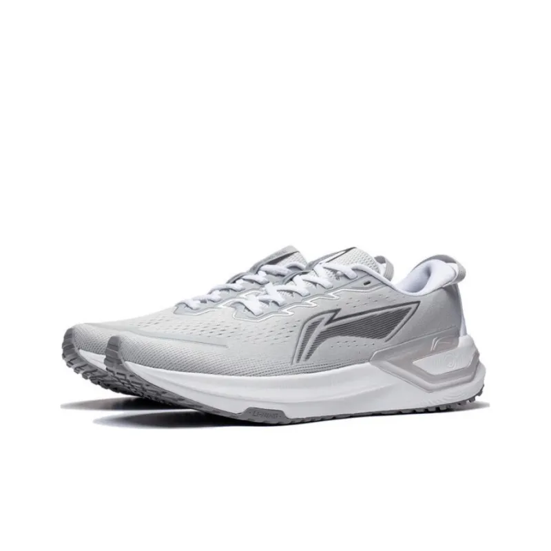 LiNing YueYing 3.0 Anti Slip Wear Resistant Low Top Running Shoes Men's White Gray-2