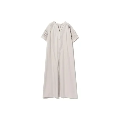 Beams Short-Sleeved Dresses Women's Silver