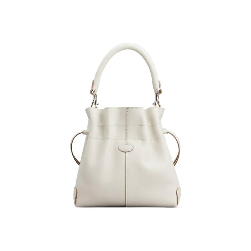 TOD'S DI Leather Handbag Shoulder Bag Mini Women's White-0