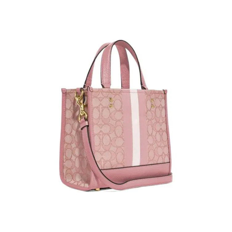 COACH Dempsey Tote 22 In Signature Jacquard With Stripe And Coach Patch-1