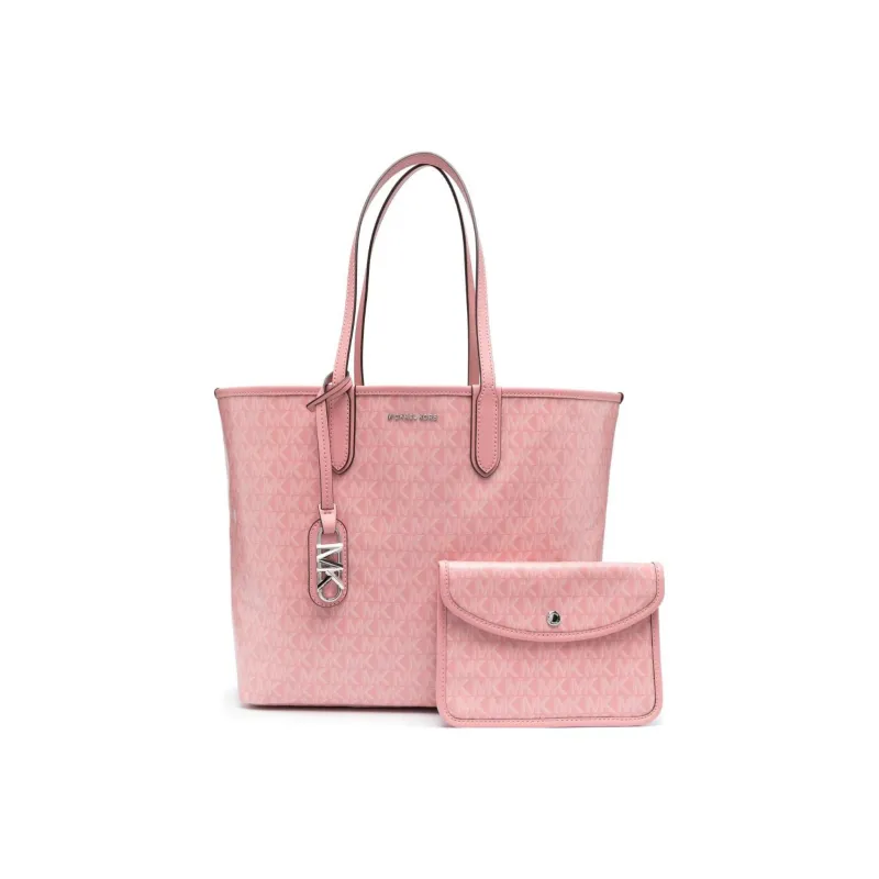 MICHAEL KORS Eliza Series Artificial Leather Shoulder Bag Large Size Unisex Flesh Pink-1