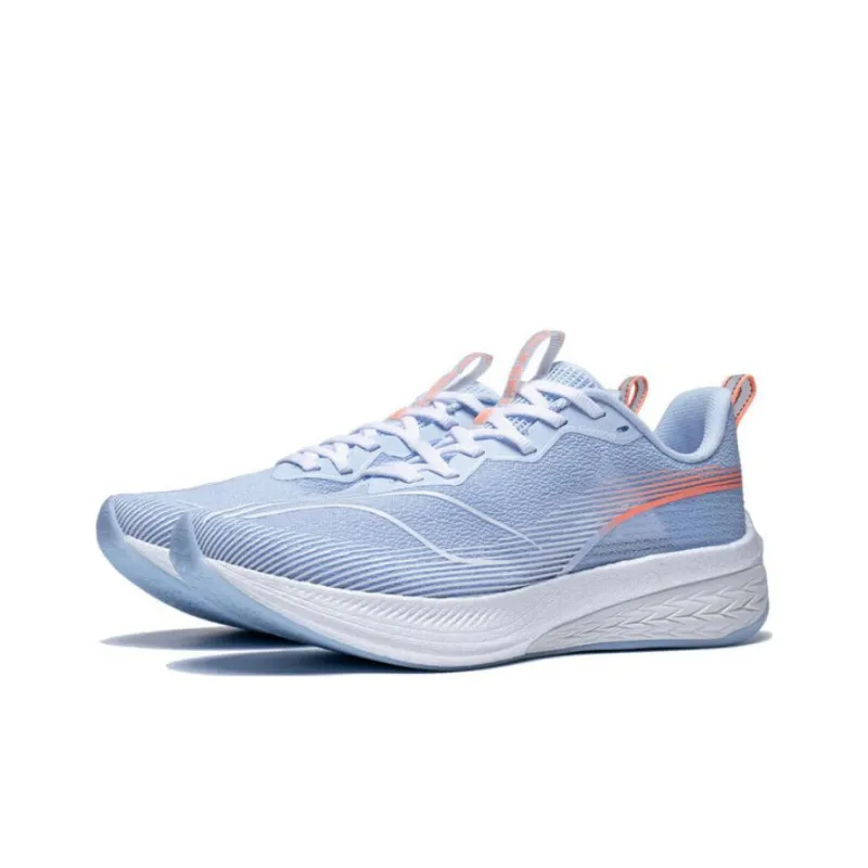 LiNing Red Hare 6 Pro Cushioning Low Top Sprint Long Distance Running Training Marathon Running Shoes Women's Blue-2