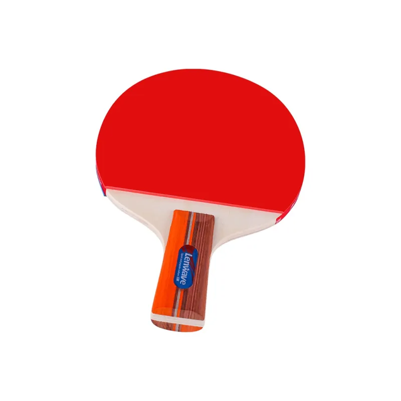 LENWAVE Ping Pong Paddles Unisex All Wood Red/Black-5