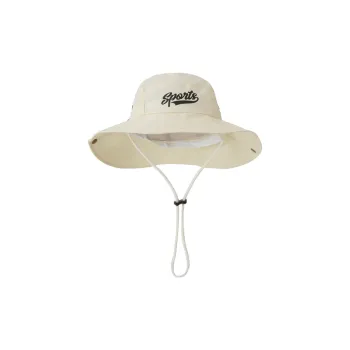ALIEN BANG Polyester Bucket Hats Unisex Ecru/Gray/Black/Navy Blue/Fruit Green