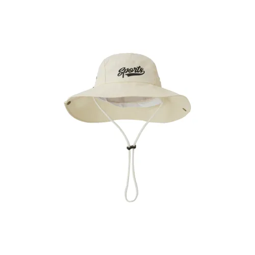 ALIEN BANG Polyester Bucket Hats Unisex Ecru/Gray/Black/Navy Blue/Fruit Green