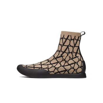 Valentino Toile Iconographe Round Toe Sock Boots