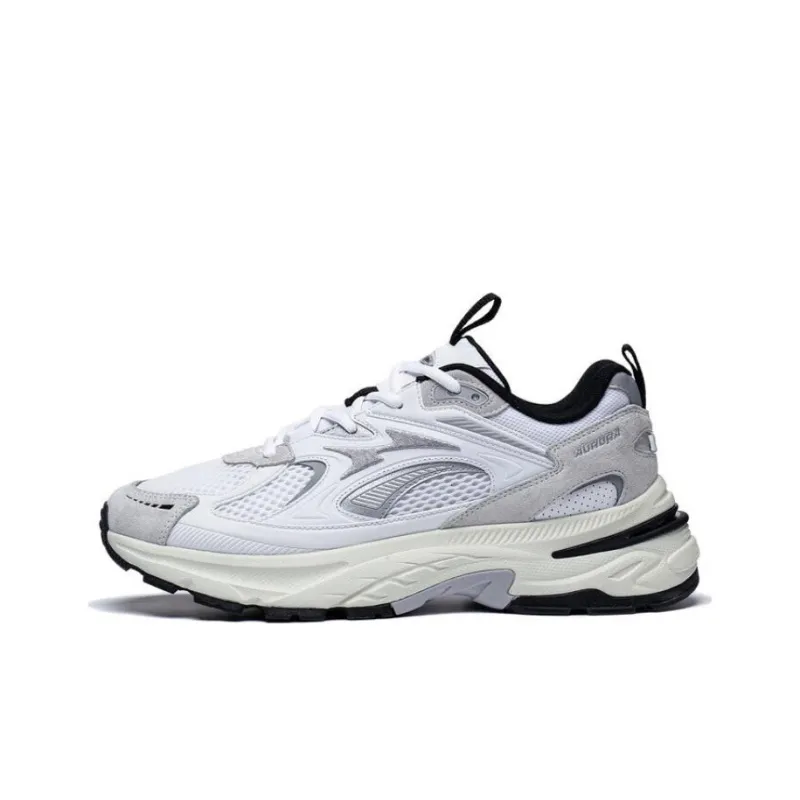 LiNing Aurora 2K Anti Slip Wear Resistant Low Top Casual Shoes Men's Standard White-0
