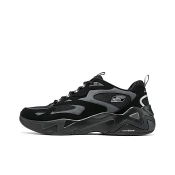 Skechers DLites Running Shoes 'Black Grey'