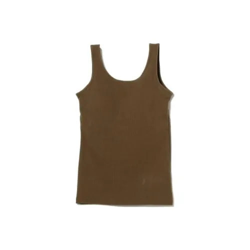 Beams Tank Tops Women's Khaki