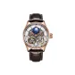 HBR88821-Rose Case White Dial Brown Strap