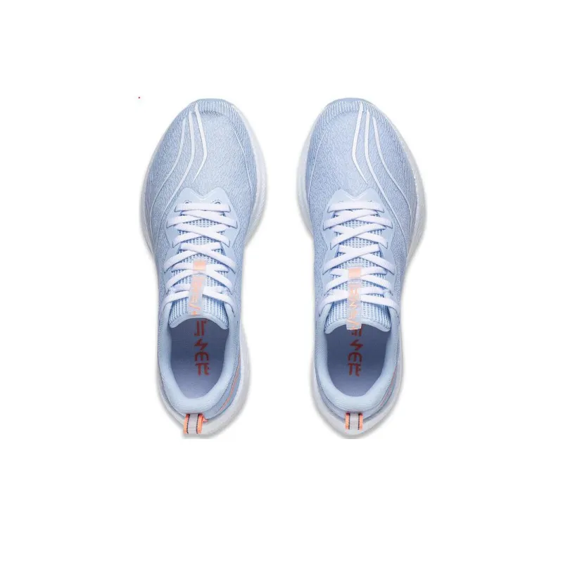 LiNing Red Hare 6 Pro Cushioning Low Top Sprint Long Distance Running Training Marathon Running Shoes Women's Blue-3