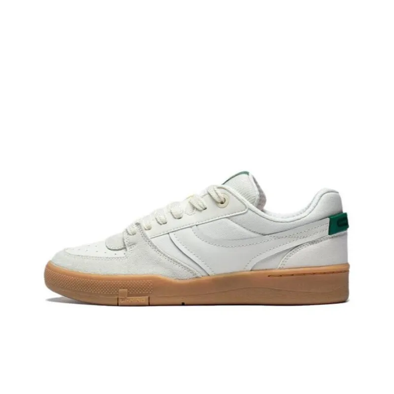 LiNing Zhengrong 92S Slip Resistant Cushioning Low Top Skateboard Shoes Men's Ecru-0