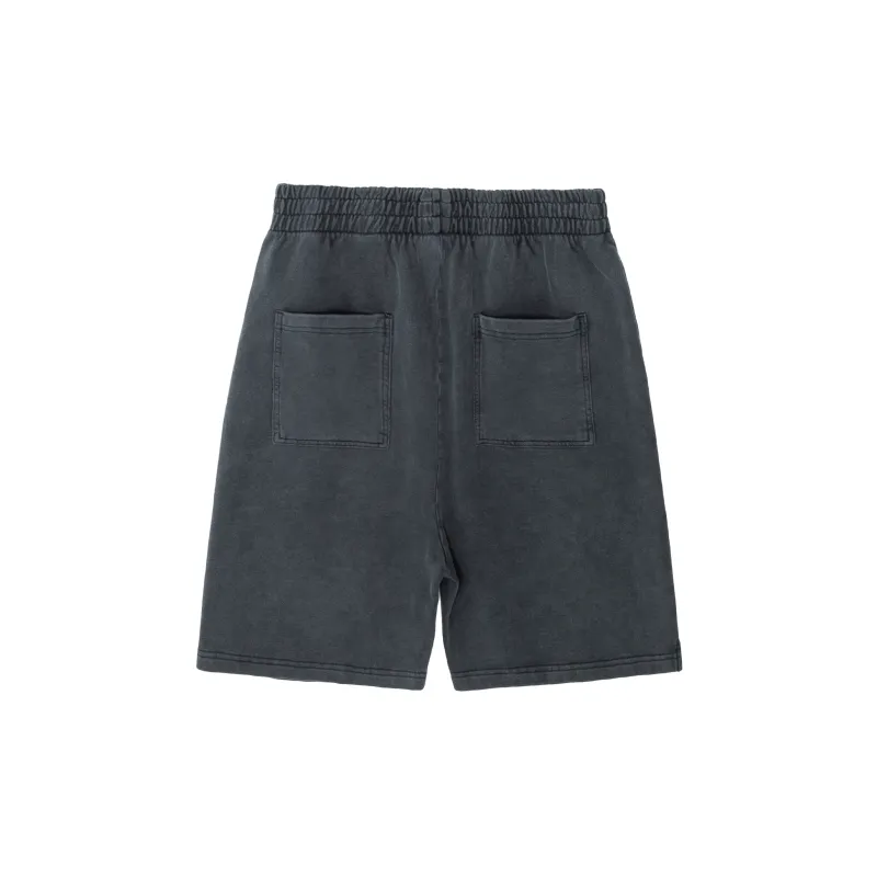 CLIMAX VISION Casual Shorts Unisex Washed Black-1