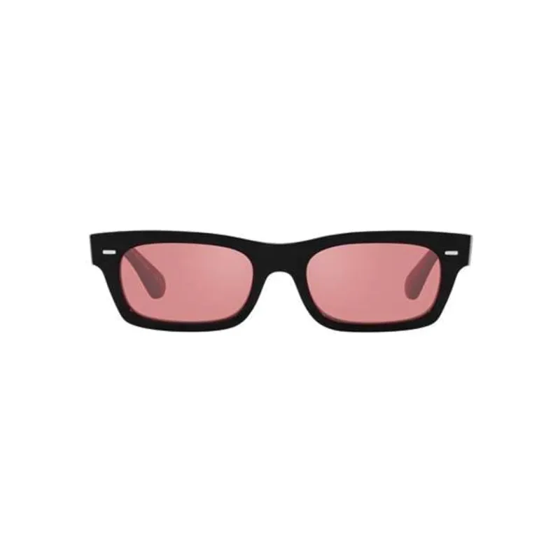 Oliver Peoples Plastic Square Sunglasses Unisex Black-0
