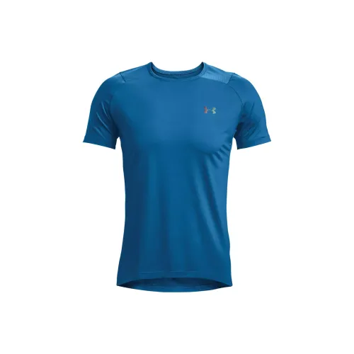 Under Armour Rush T-Shirts Men Patrol Ship Blue