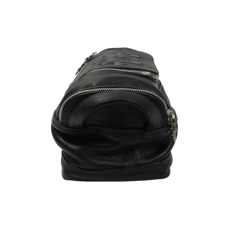 Chrome Hearts Leather Bucket Bags Handbags Unisex Black-3