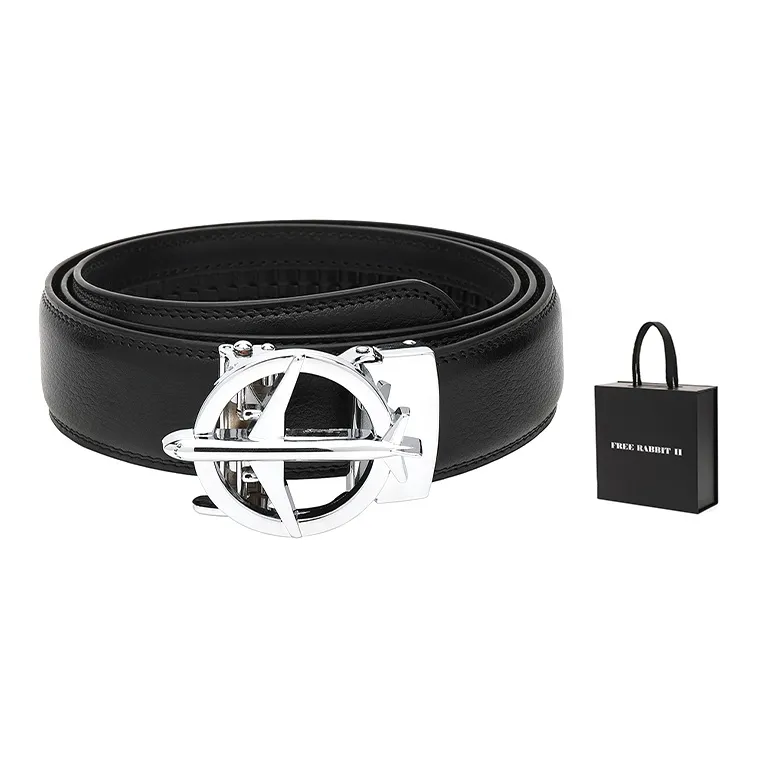 FREE RABBITⅡ Airplane Automatic Buckle Leather Belts Men's-9