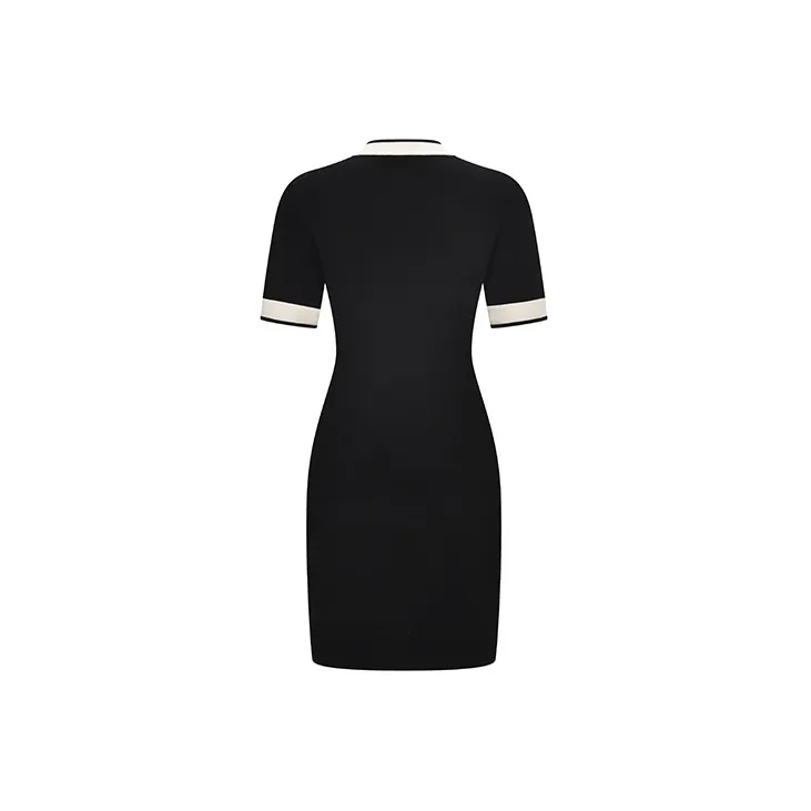 RARE Short Sleeved Dresses Women's Black-1